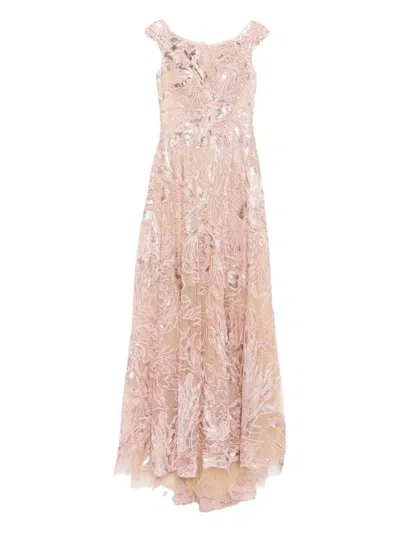 Saiid Kobeisy Embroidered Long Dress In Multi