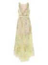 Saiid Kobeisy Embroidered Long Dress In Neutral