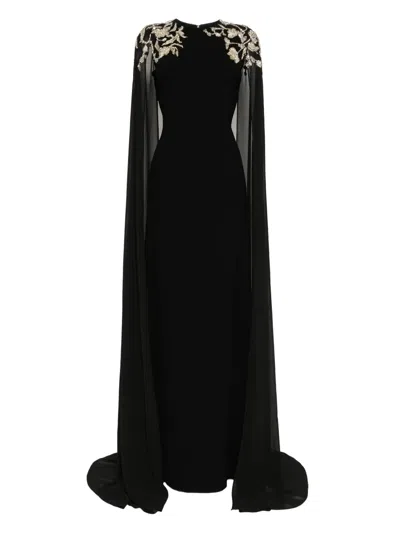 Saiid Kobeisy Embroidered Maxi Dress In Black