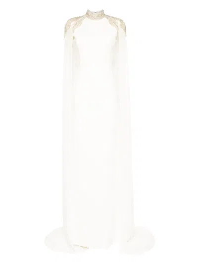 Saiid Kobeisy Embroidered Maxi Dress In White