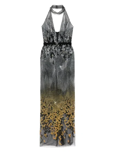 Saiid Kobeisy Embroidered Maxi Dress In Multi