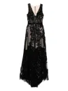 Saiid Kobeisy Embroidered Maxi Dress In Black