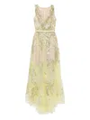 Saiid Kobeisy Embroidered Long Dress In Yellow