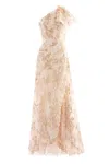 Saiid Kobeisy One-shoulder Embroidered Dress