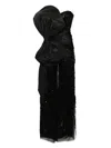 Saiid Kobeisy Embroidered Strapless Jumpsuit In Black