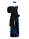 Saiid Kobeisy Embroidered Strapless Jumpsuit In Blue