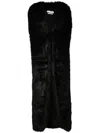Saiid Kobeisy Faux-fur Maxi Coat In Black