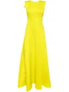 Saiid Kobeisy Floral-embroidered Neoprene Gown In Green