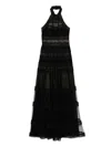 Saiid Kobeisy Kleid Aus Blumenspitze In Black