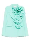 Saiid Kobeisy Floral Tailored Blazer In Blue