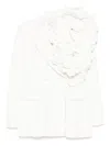 Saiid Kobeisy Floral Tailored Blazer In White