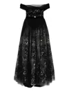 Saiid Kobeisy Gathered Tulle Gown In Black