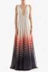 Saiid Kobeisy Polka Dot-print Full-skirt Dress In Multi