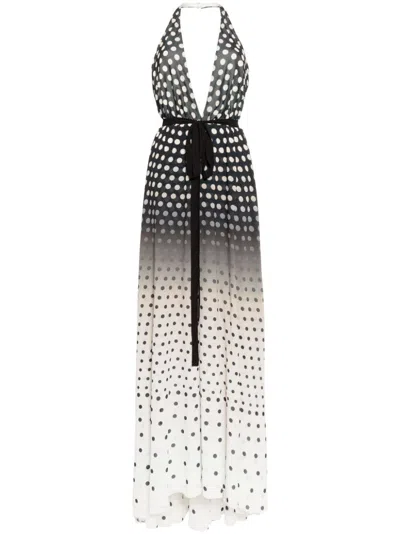 Saiid Kobeisy Gradient Printed Dress In Black
