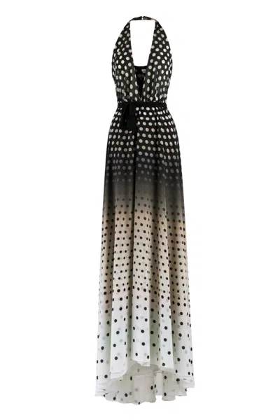 Saiid Kobeisy Gradient Printed Dress In Multicolor
