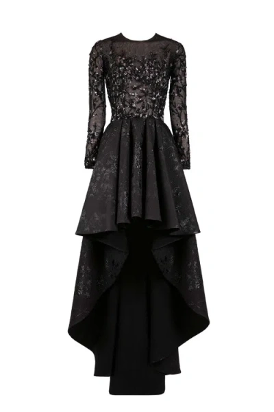 Saiid Kobeisy Kleid Mit Perlen In Black
