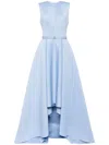 Saiid Kobeisy Neoprene Dress With High-low Skirt In Blue