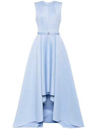Saiid Kobeisy High-low Neoprene Gown In Blue