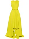 Saiid Kobeisy Neoprene Dress With High-low Skirt In Green