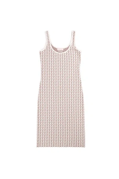 Saiid Kobeisy Jersey Knit Fitted Midi Dress In Neutrals