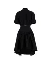 Saiid Kobeisy Crepe Short Dress In Black