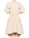 Saiid Kobeisy Jet Black Lace Mini Dress In Neutral