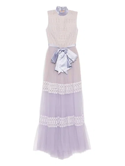Saiid Kobeisy Kleid Mit Spitze In Purple