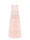 Saiid Kobeisy Lace Long Dress In Pink