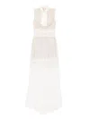 Saiid Kobeisy Lace Maxi Dress In Neutral