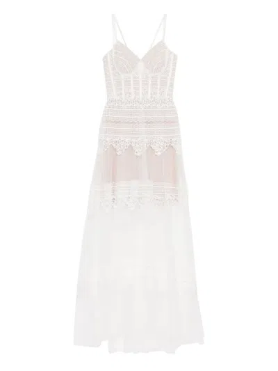 SAIID KOBEISY LACE LONG DRESS