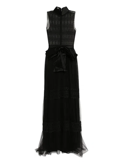 Saiid Kobeisy Lace Sleeveless Dress In Black