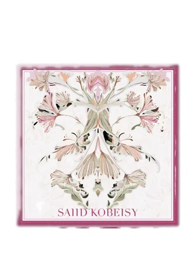 Saiid Kobeisy Large Flower Scarf In Neutral