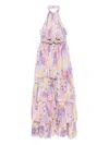 Saiid Kobeisy Layered Details Dress In Purple