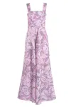 Saiid Kobeisy Linen Dress With Striped Print