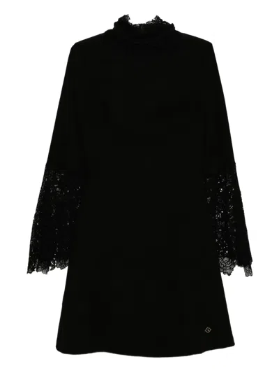 Saiid Kobeisy Logo-patched Dress In Black