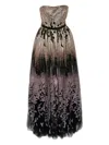 Saiid Kobeisy Crystal-embellished Gown In Gray