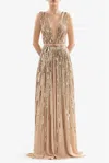 Saiid Kobeisy Sequin Long Dress In Multi