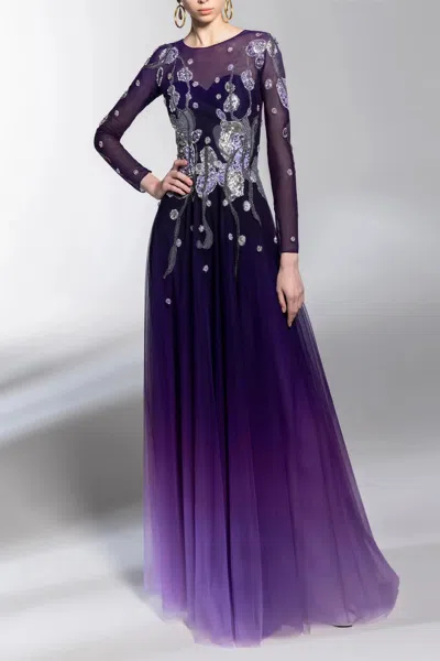 Saiid Kobeisy Bead-embellishment Long-sleeve Dress In Multi