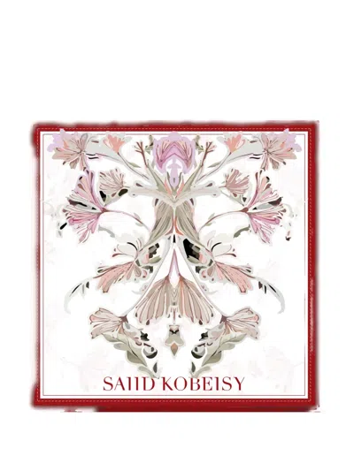 Saiid Kobeisy Medium Floral Scarf In Green