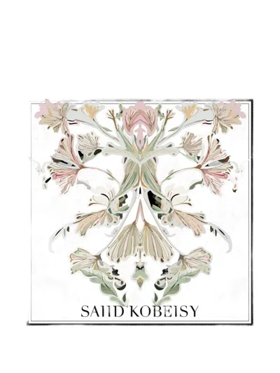 Saiid Kobeisy Medium Floral Scarf In Neutral