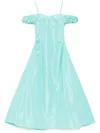 Saiid Kobeisy Midi Taffeta Dress In Green