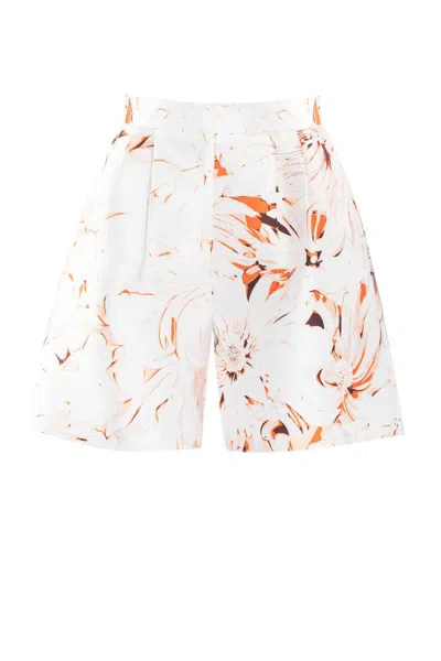 SAIID KOBEISY SAIID KOBEISY MIKADO FLARED SHORTS WITH PRINT