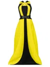 Saiid Kobeisy Neoprene Dress With Contrasting Cuts In Green