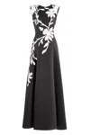 Saiid Kobeisy Neoprene Dress With Floral Embroidery