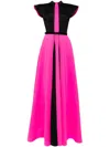Saiid Kobeisy Neoprene Dress With Wide Shoulders In Schwarz