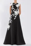 Saiid Kobeisy Neoprene Dress With Floral  Embroidery In Multi