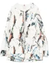 Shop Saiid Kobeisy Printed Neoprene Hoodie In Neutrals
