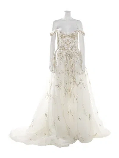 Pre-owned Saiid Kobeisy Off-the-shoulder Long Dress