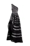 Saiid Kobeisy Beaded One-shoulder Gown