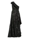 Saiid Kobeisy One-shoulder Brocade Dress In Black